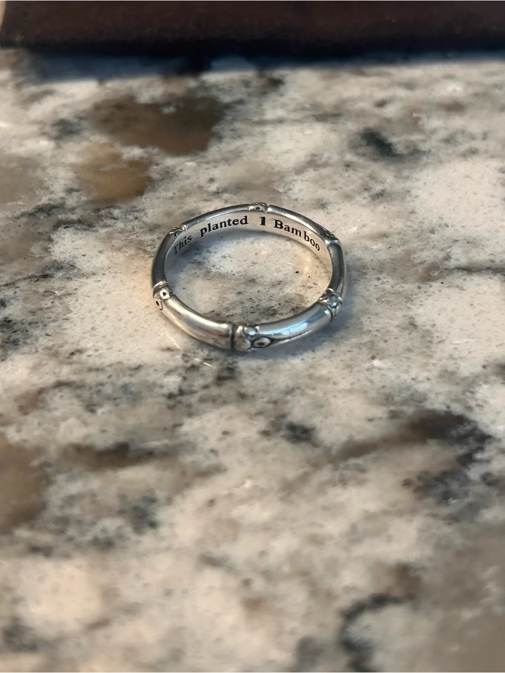 John Hardy bamboo sterling silver ring